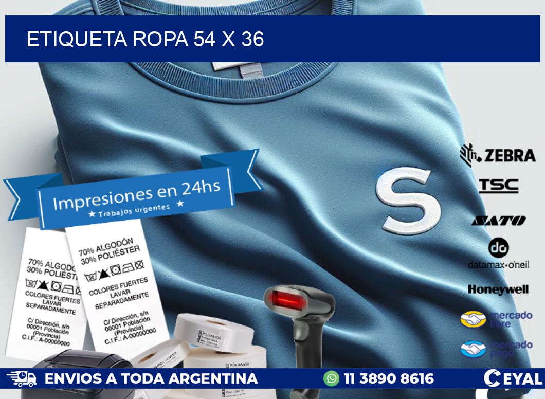 ETIQUETA ROPA 54 x 36