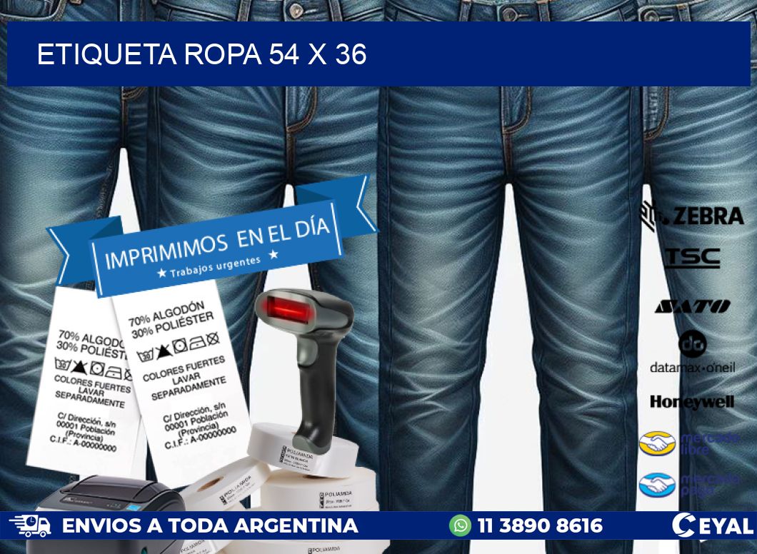 ETIQUETA ROPA 54 x 36