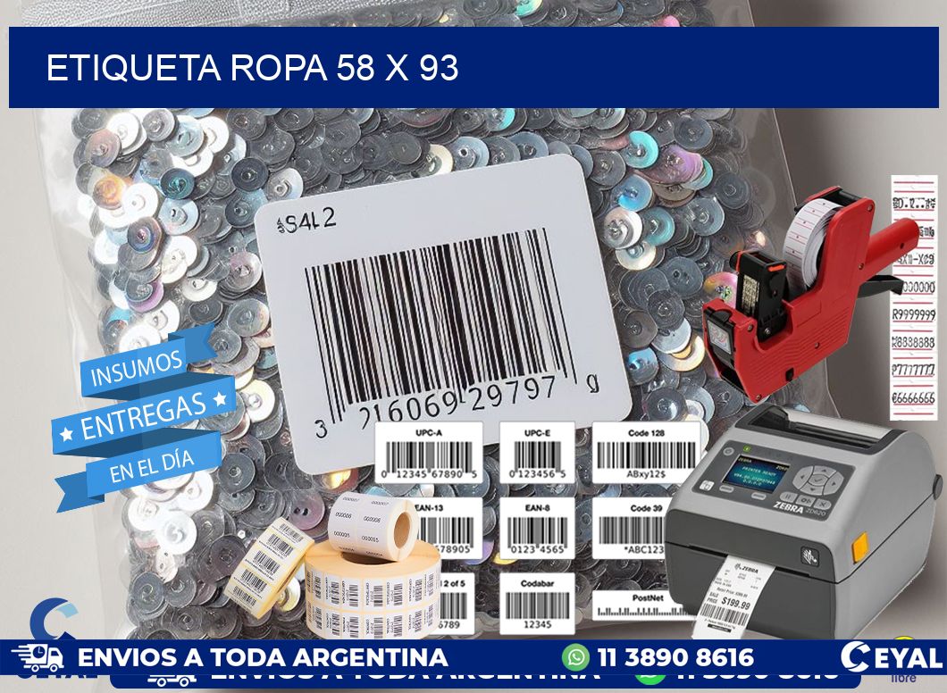 ETIQUETA ROPA 58 x 93