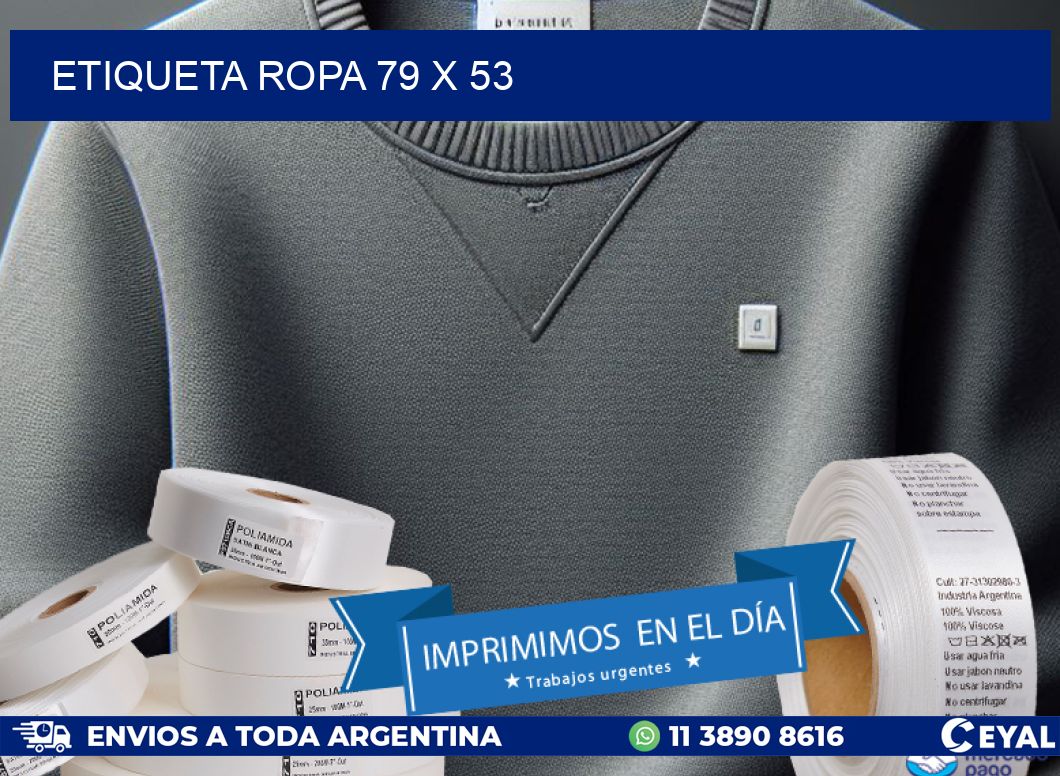 ETIQUETA ROPA 79 x 53