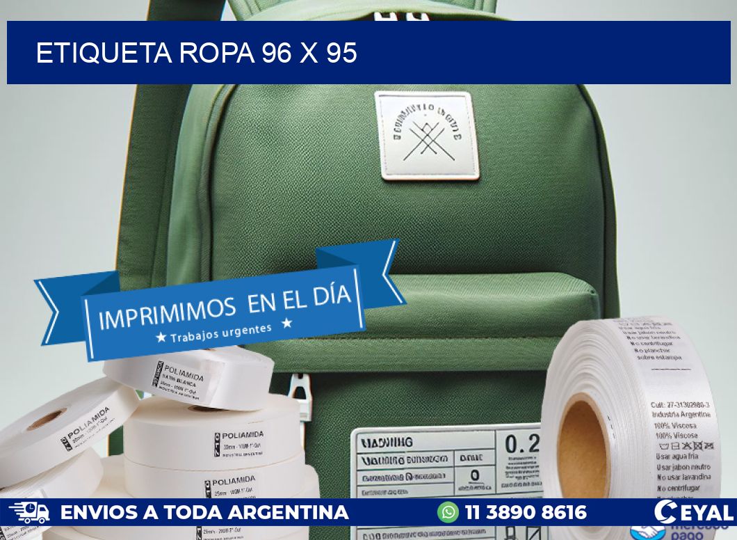 ETIQUETA ROPA 96 x 95
