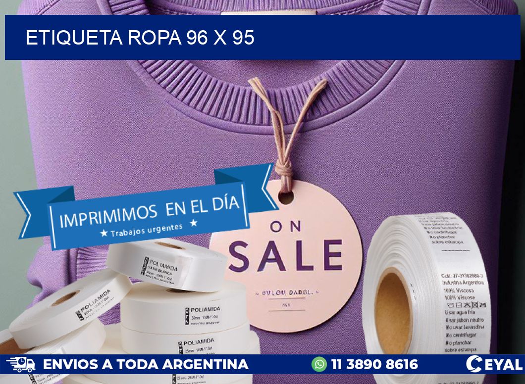 ETIQUETA ROPA 96 x 95