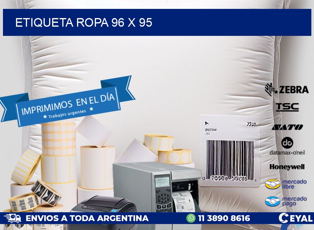 ETIQUETA ROPA 96 x 95