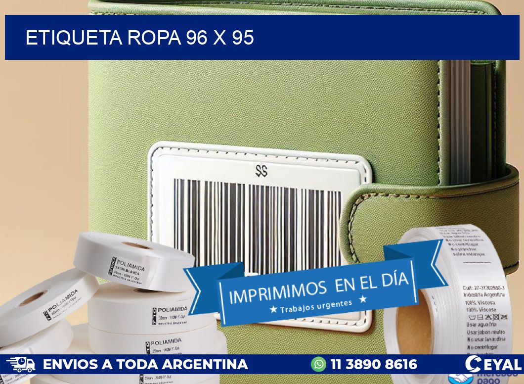 ETIQUETA ROPA 96 x 95