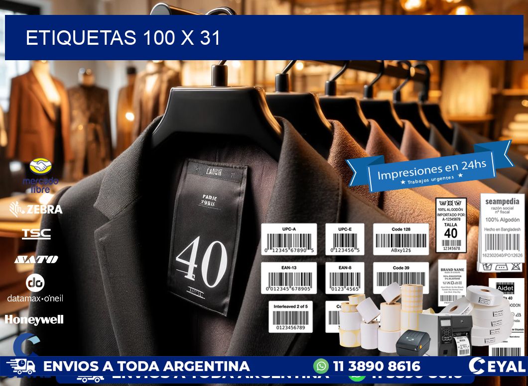 ETIQUETAS 100 x 31