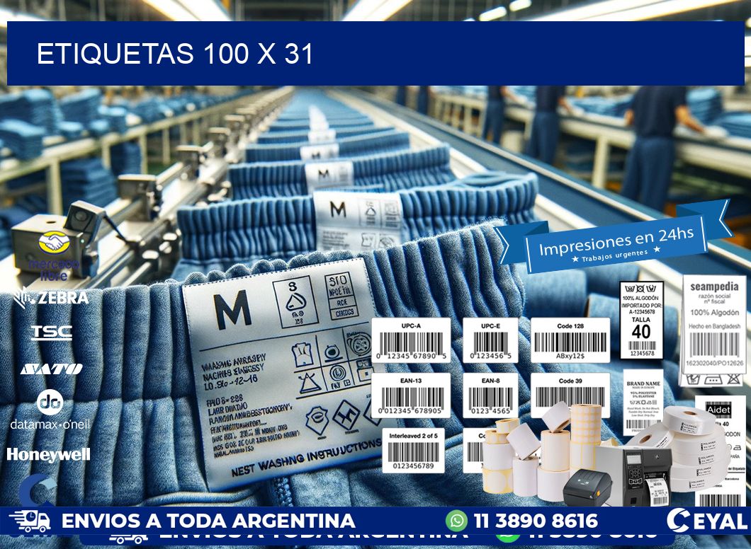 ETIQUETAS 100 x 31