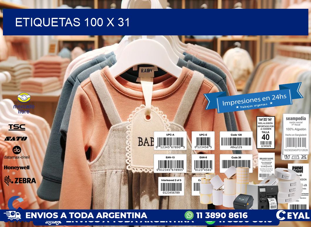 ETIQUETAS 100 x 31