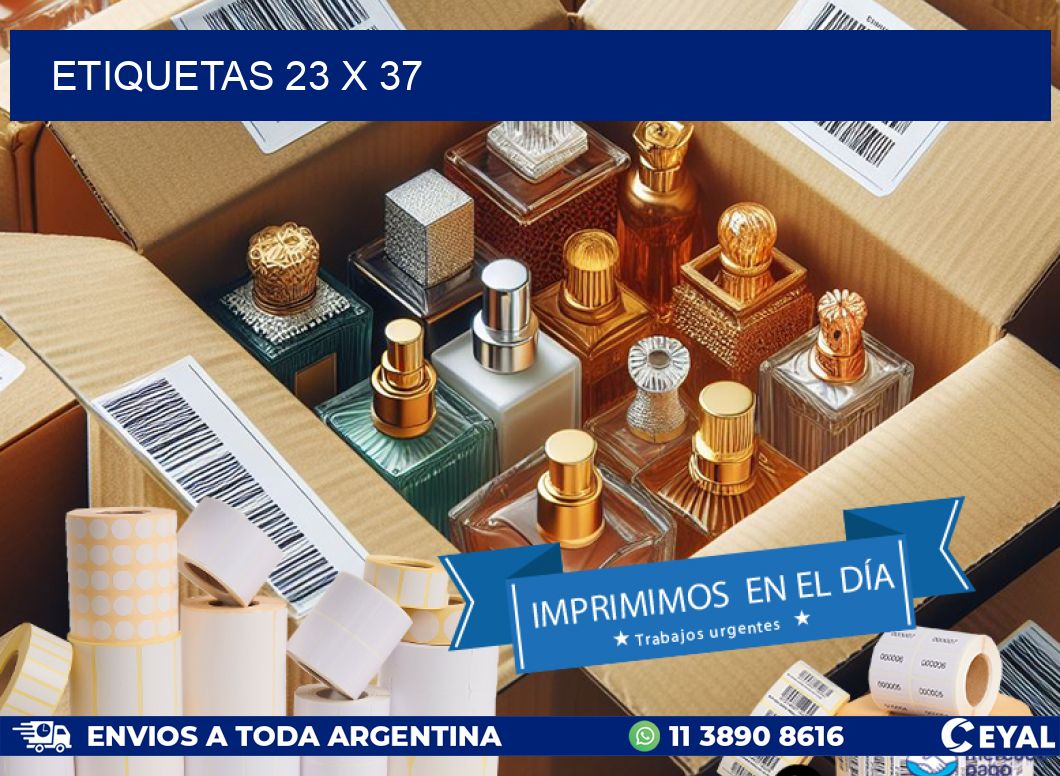 ETIQUETAS 23 x 37