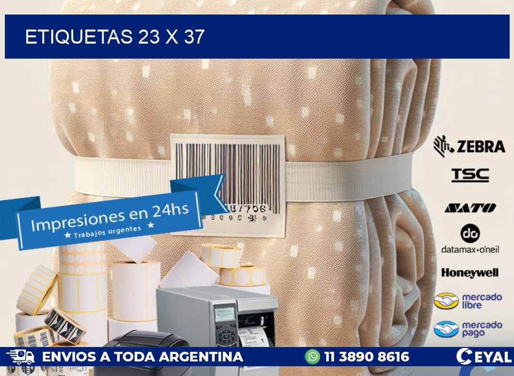ETIQUETAS 23 x 37