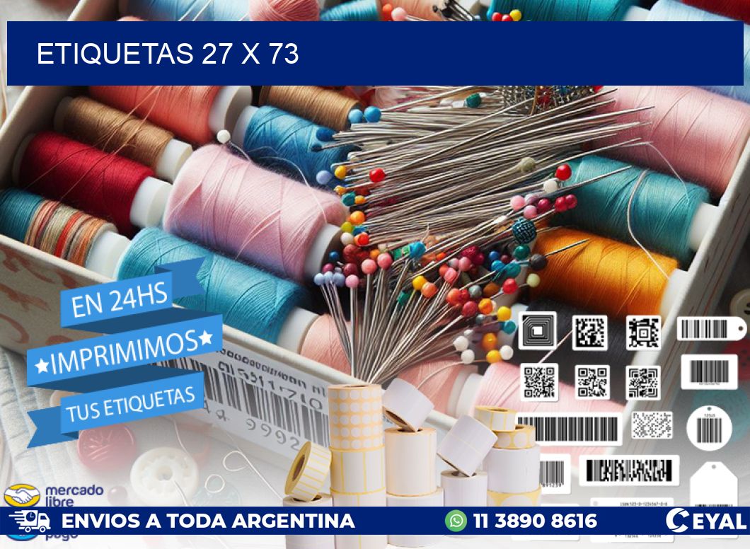 ETIQUETAS 27 x 73