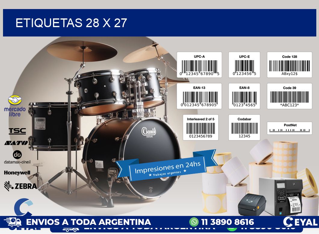 ETIQUETAS 28 x 27