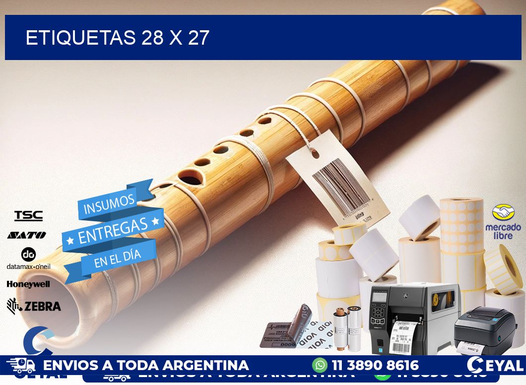 ETIQUETAS 28 x 27