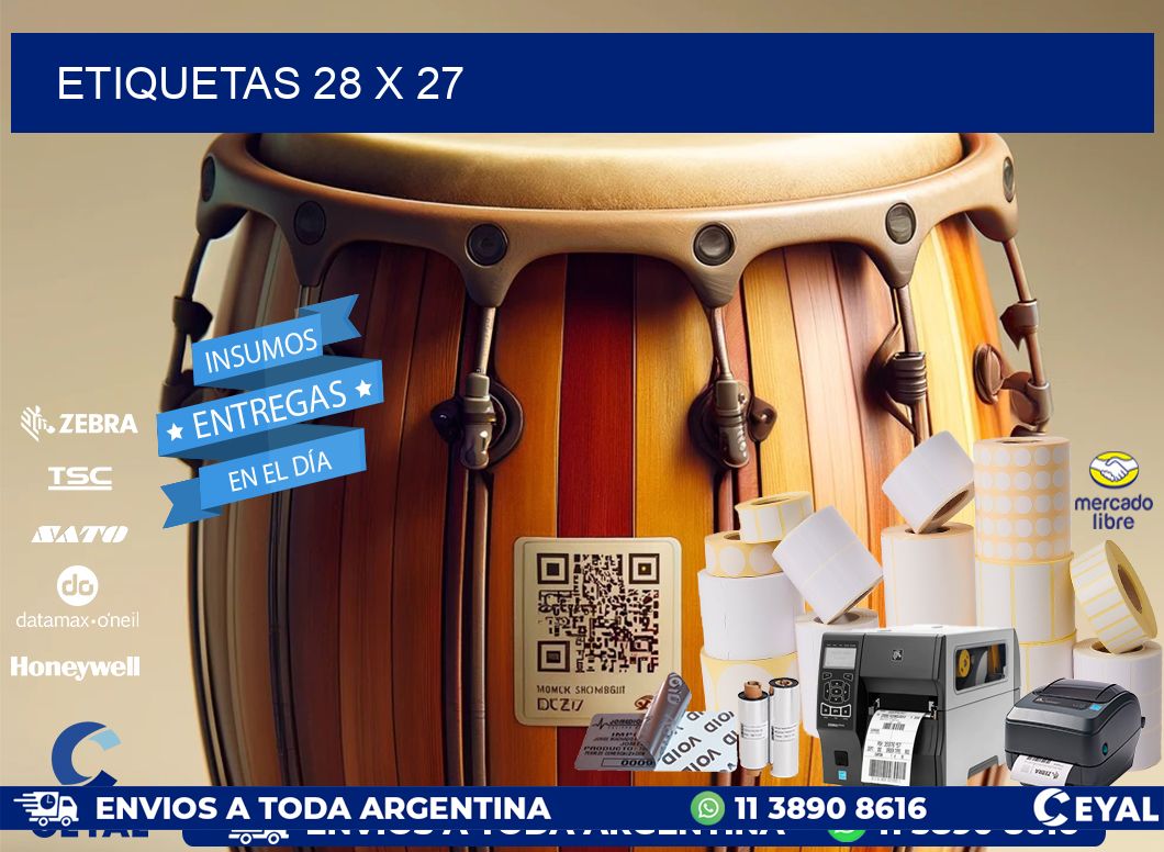 ETIQUETAS 28 x 27