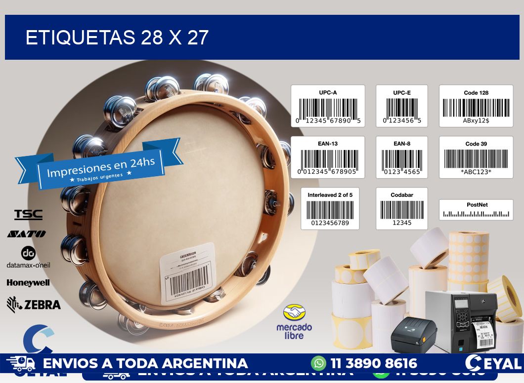 ETIQUETAS 28 x 27