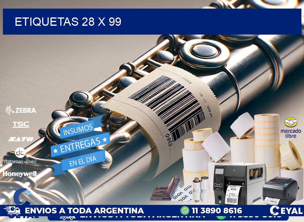ETIQUETAS 28 x 99