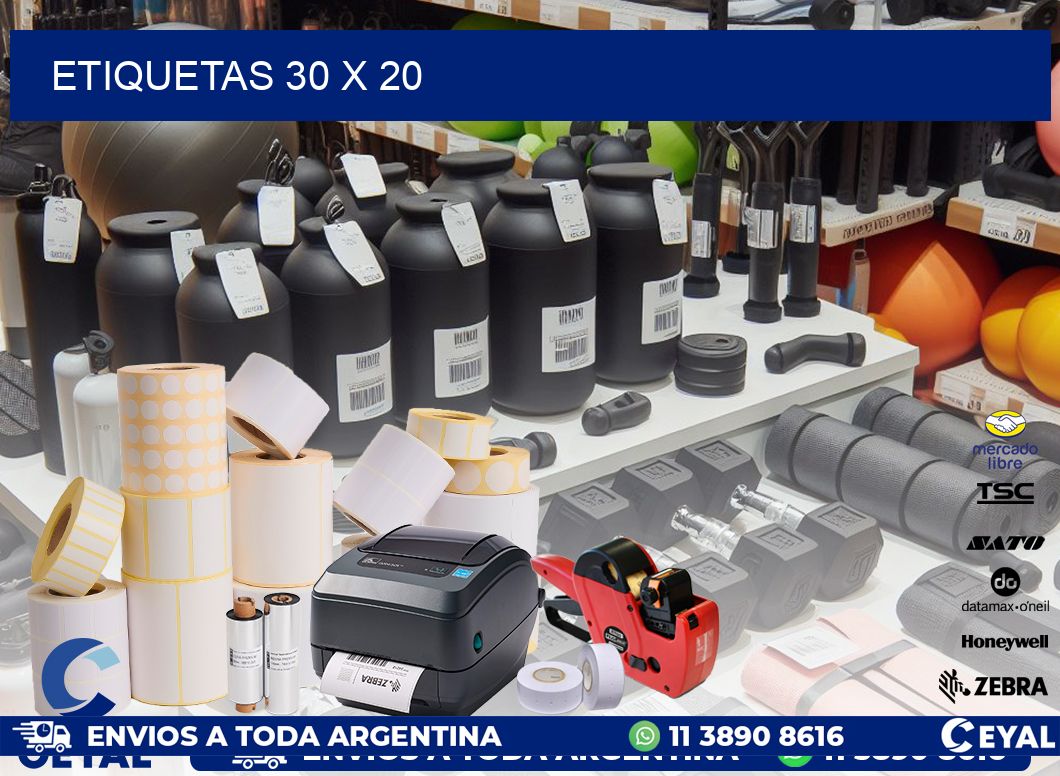 ETIQUETAS 30 x 20