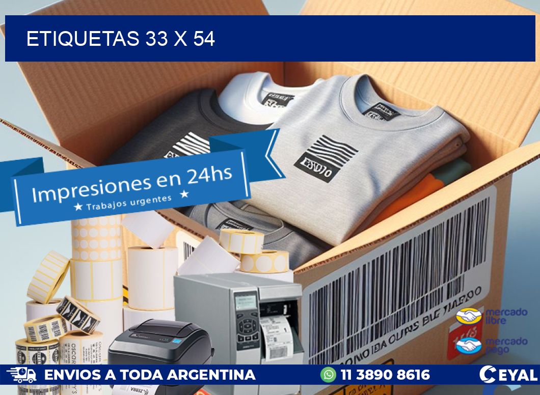 ETIQUETAS 33 x 54