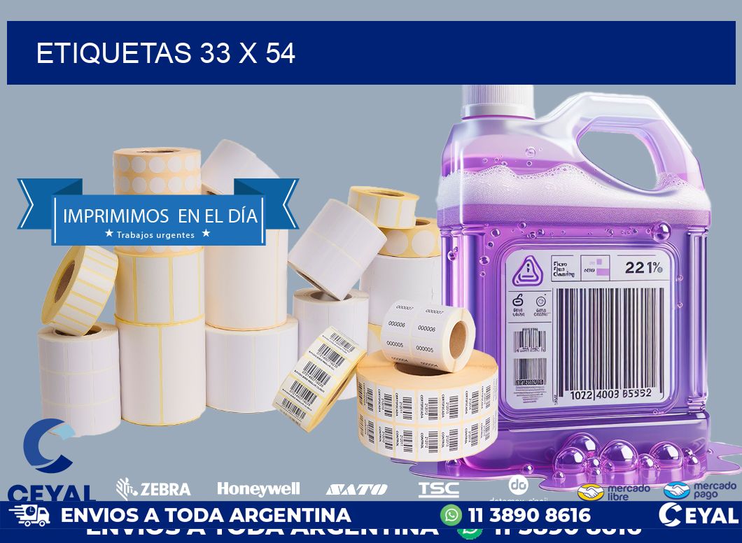 ETIQUETAS 33 x 54