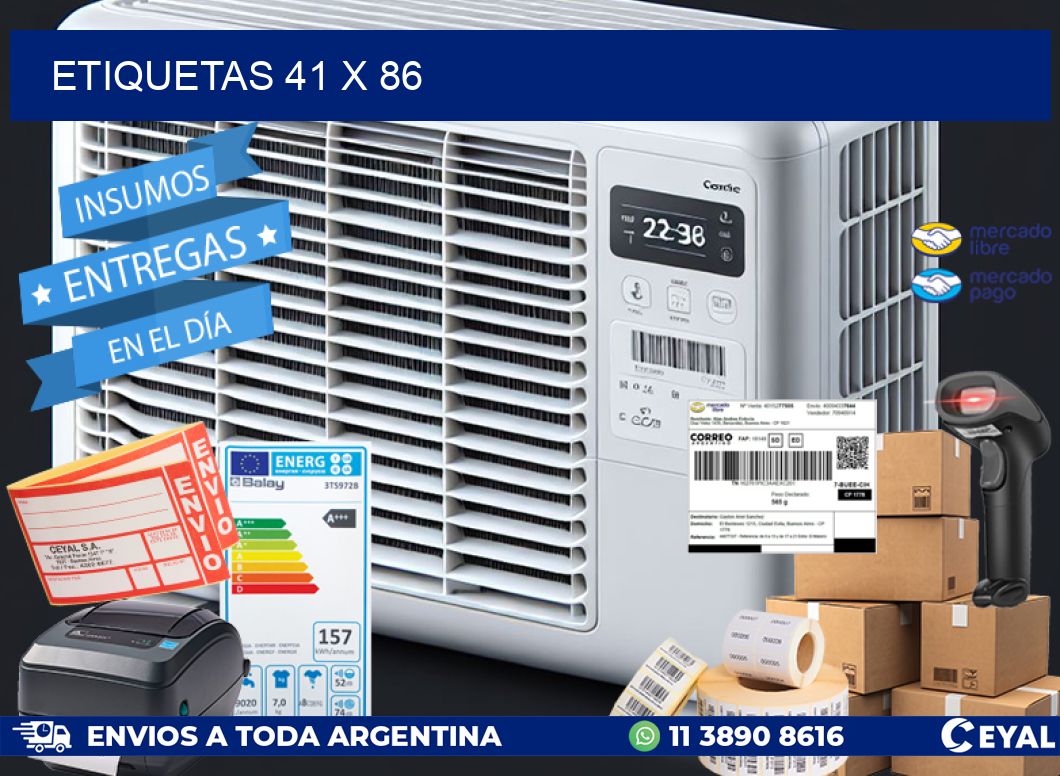 ETIQUETAS 41 x 86