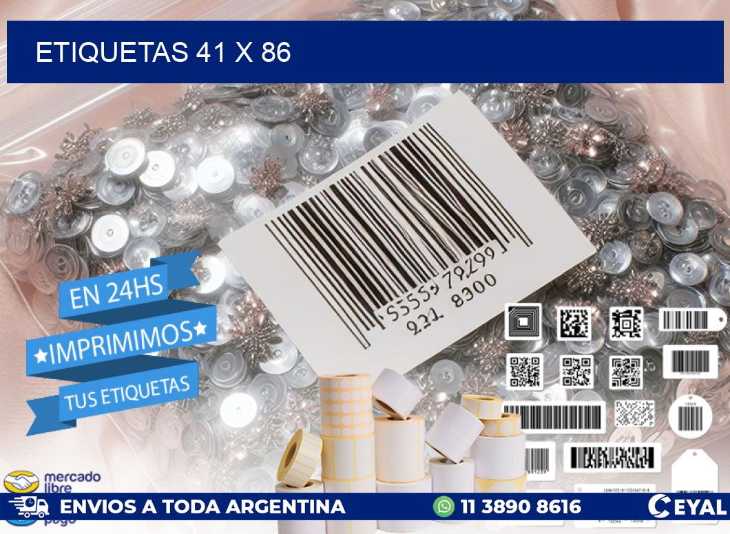 ETIQUETAS 41 x 86