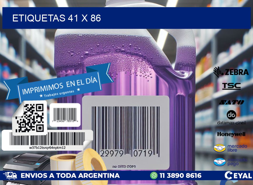 ETIQUETAS 41 x 86