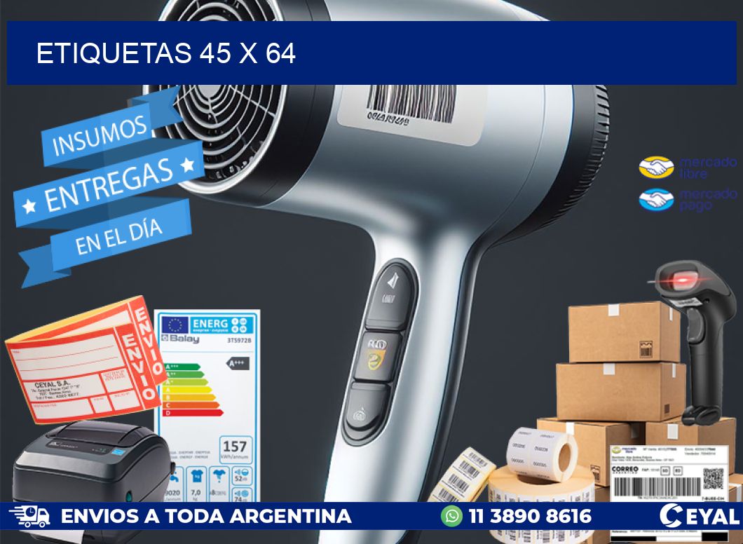 ETIQUETAS 45 x 64