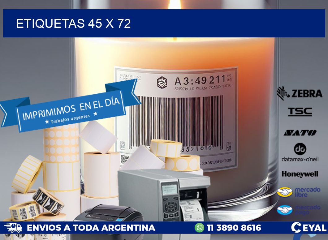 ETIQUETAS 45 x 72