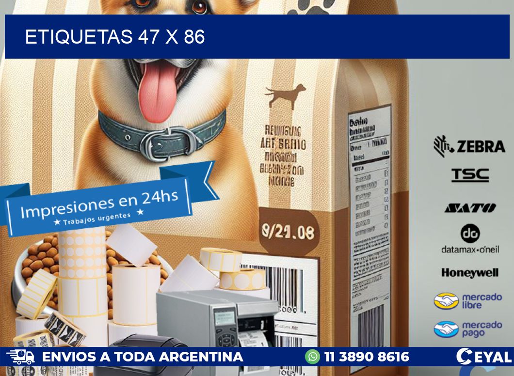 ETIQUETAS 47 x 86
