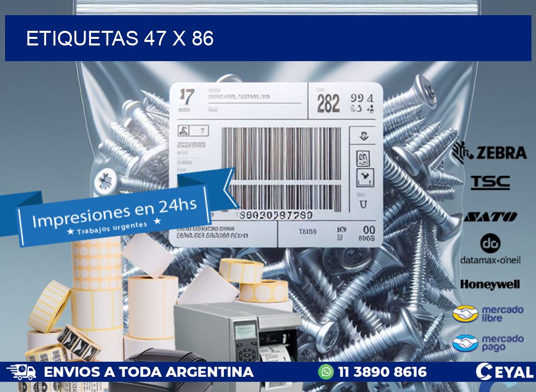 ETIQUETAS 47 x 86