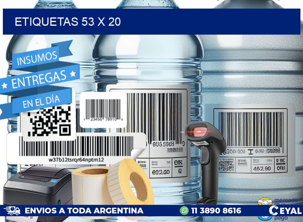 ETIQUETAS 53 x 20