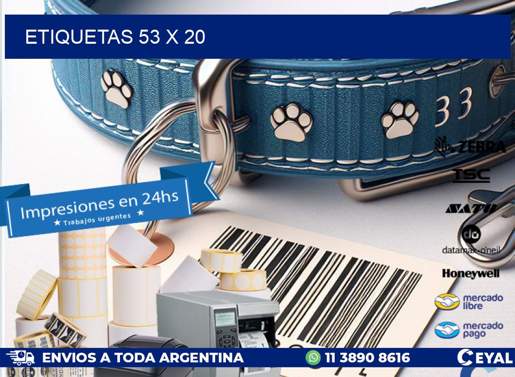 ETIQUETAS 53 x 20