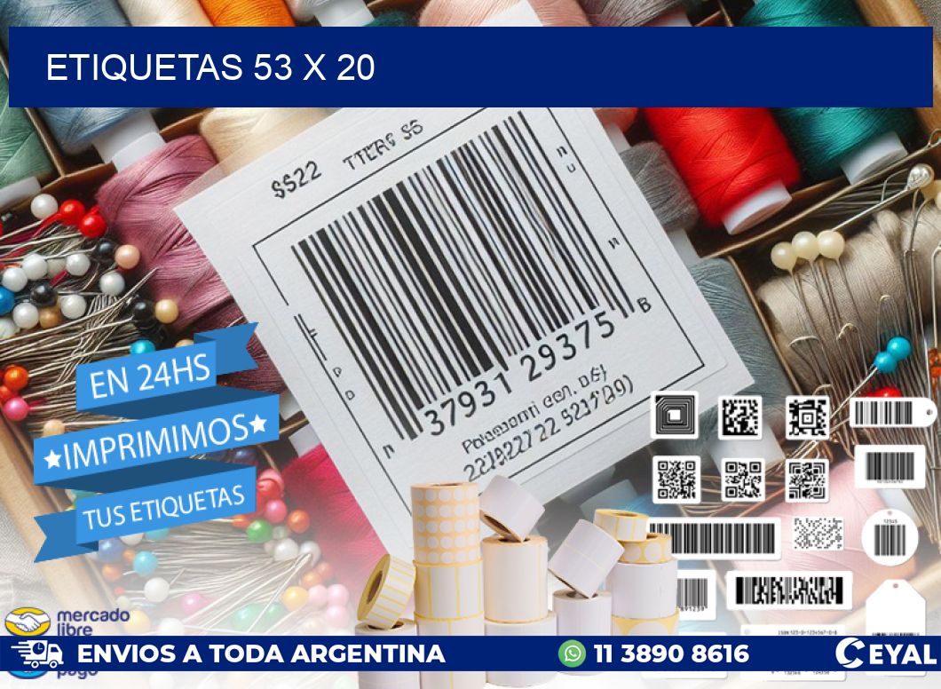 ETIQUETAS 53 x 20