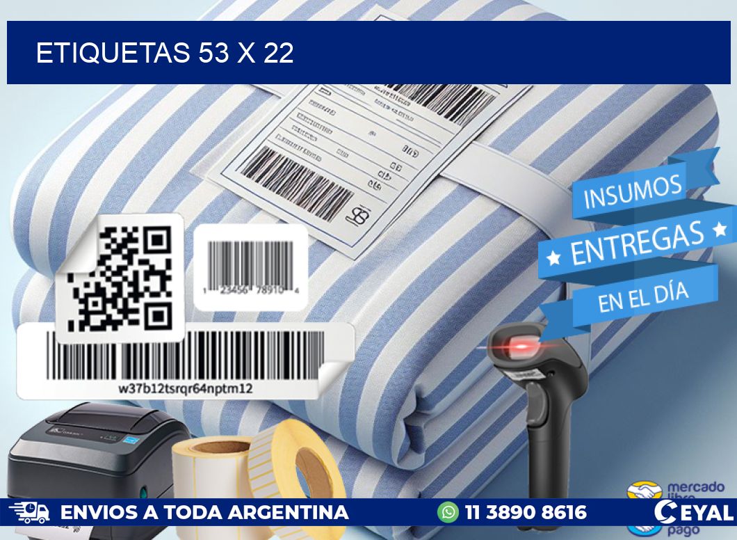 ETIQUETAS 53 x 22