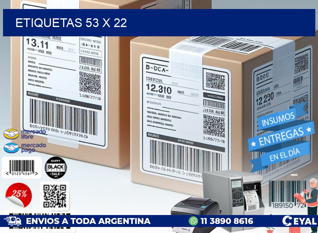ETIQUETAS 53 x 22