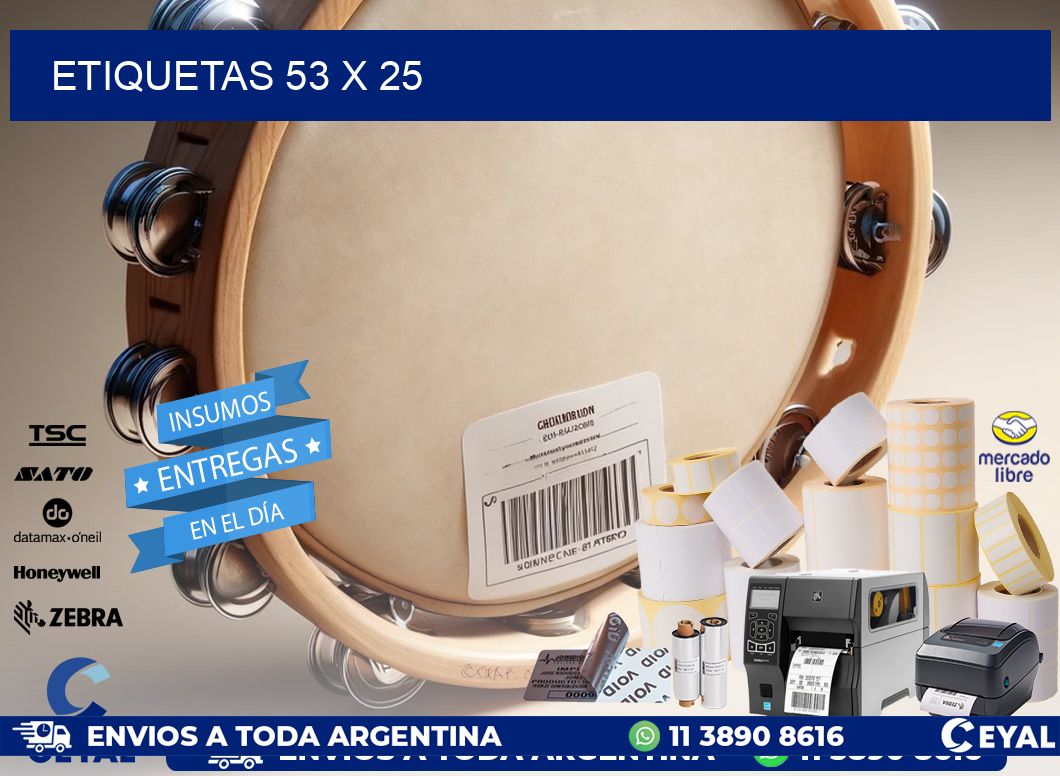 ETIQUETAS 53 x 25