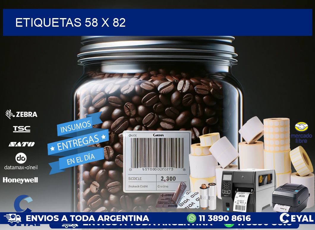 ETIQUETAS 58 x 82