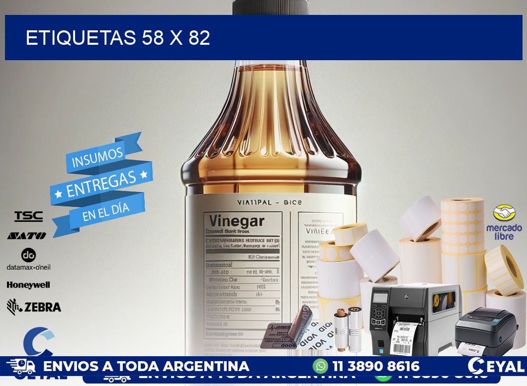 ETIQUETAS 58 x 82