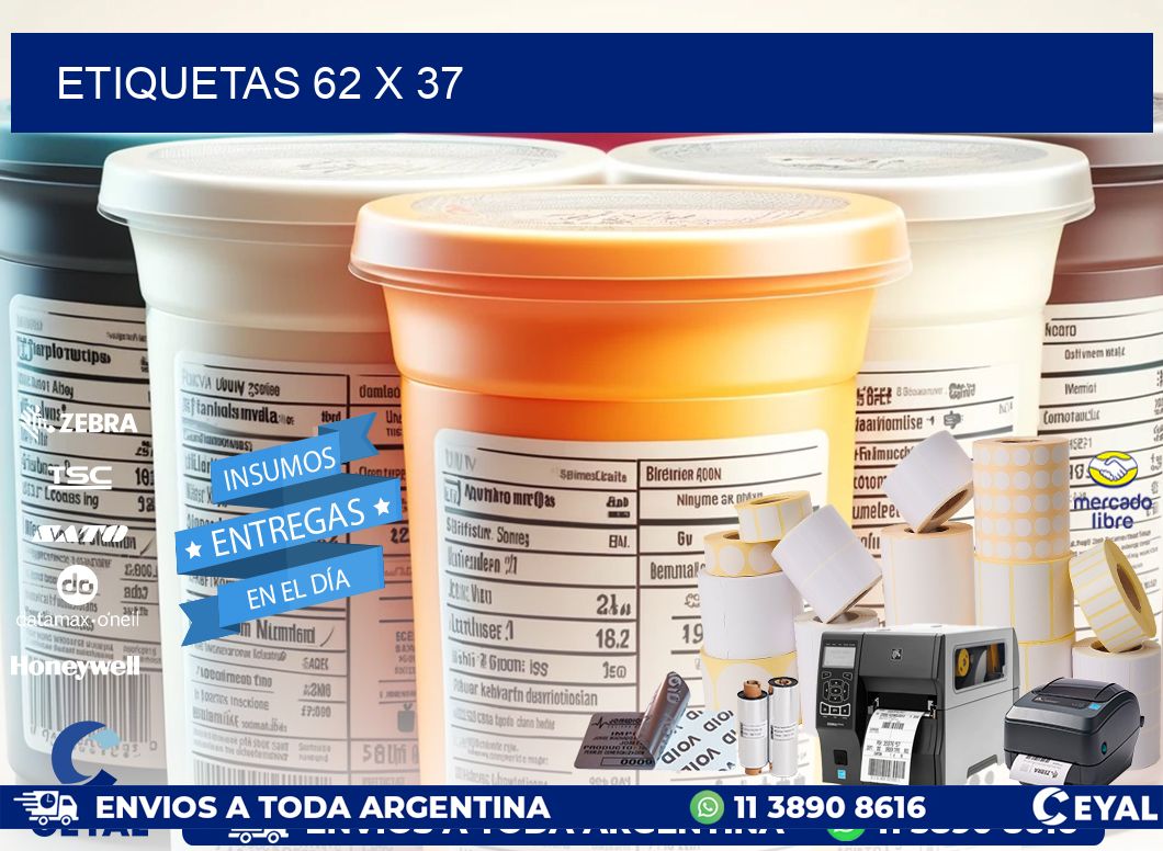 ETIQUETAS 62 x 37
