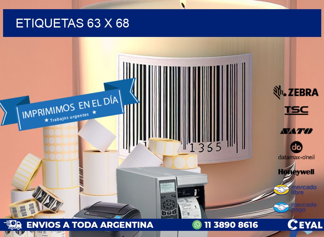 ETIQUETAS 63 x 68