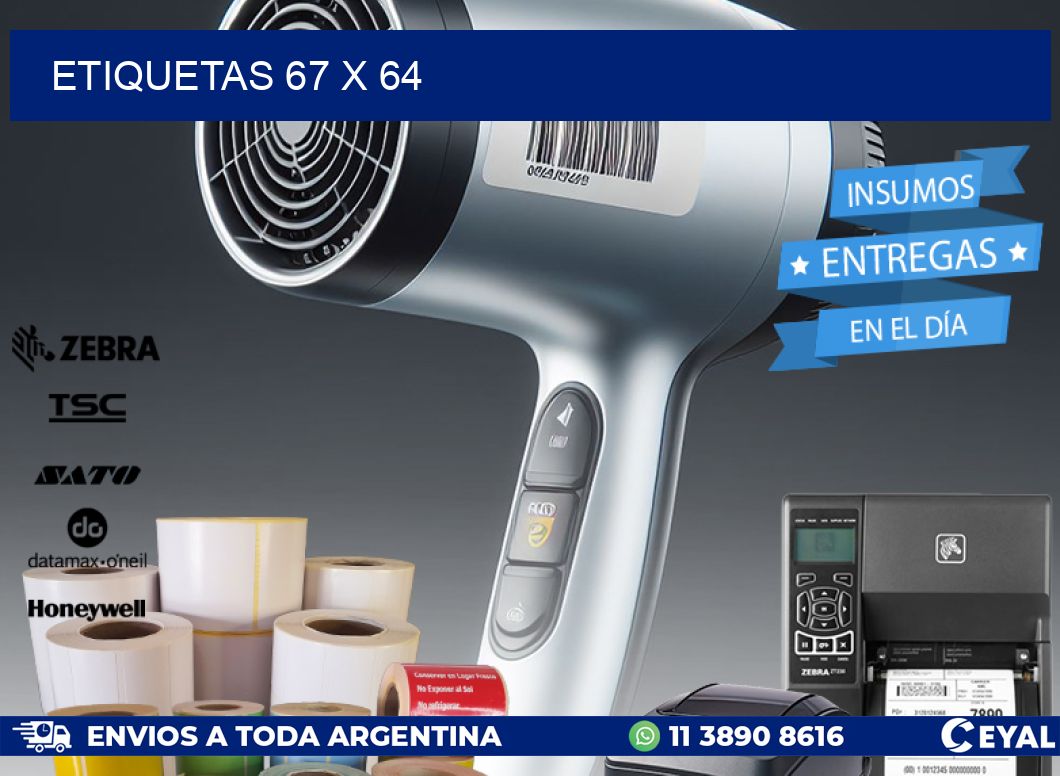 ETIQUETAS 67 x 64