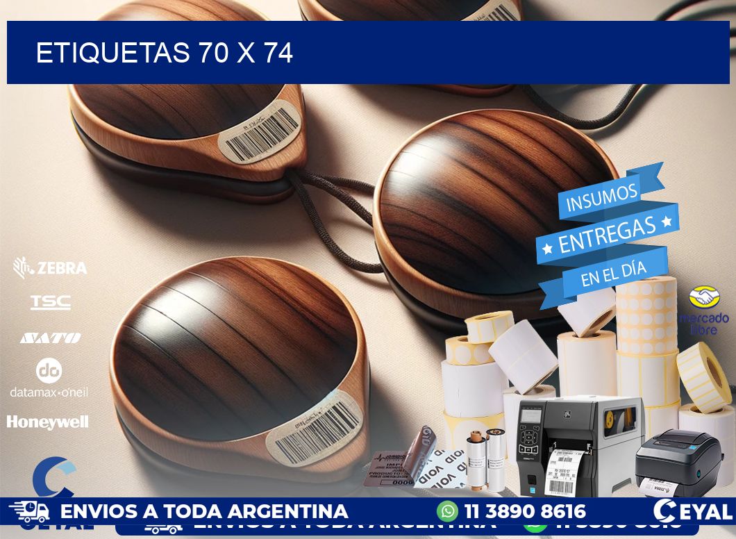 ETIQUETAS 70 x 74