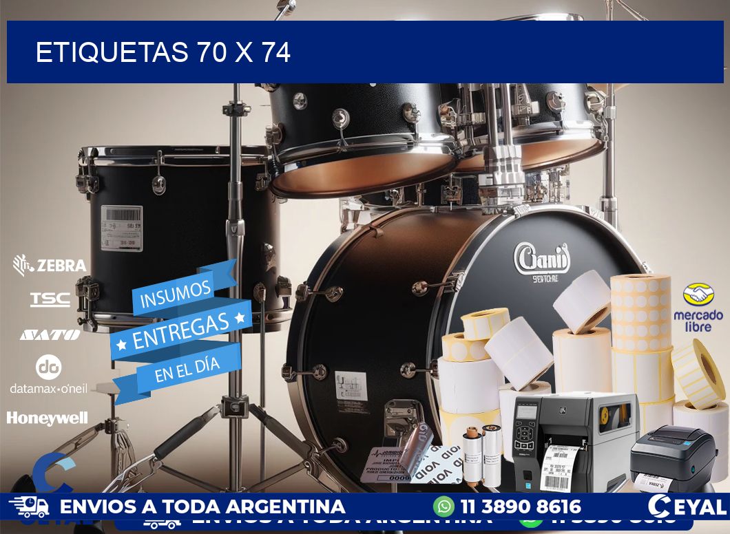 ETIQUETAS 70 x 74
