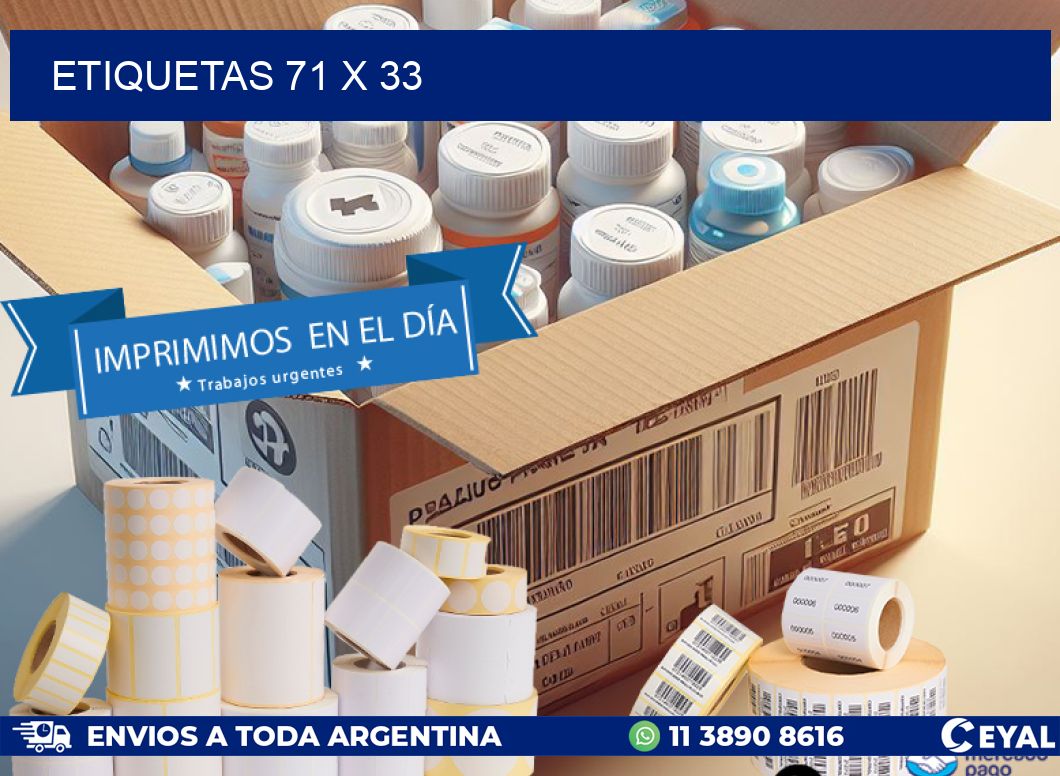 ETIQUETAS 71 x 33