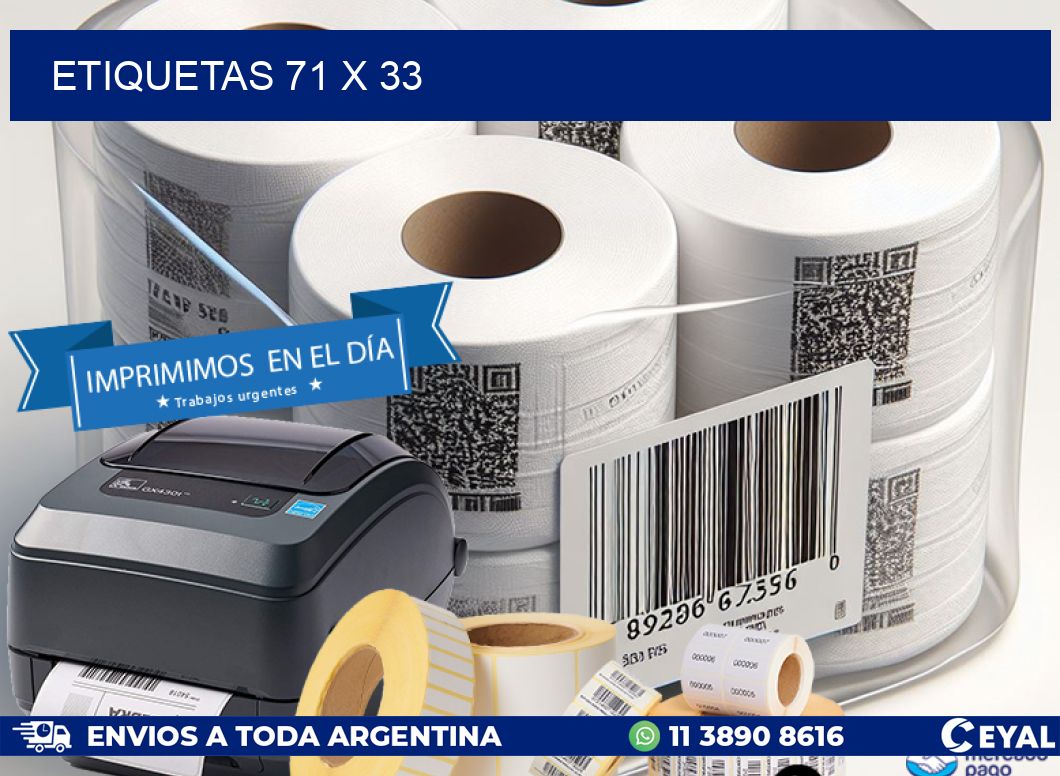 ETIQUETAS 71 x 33