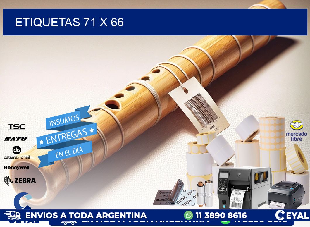 ETIQUETAS 71 x 66