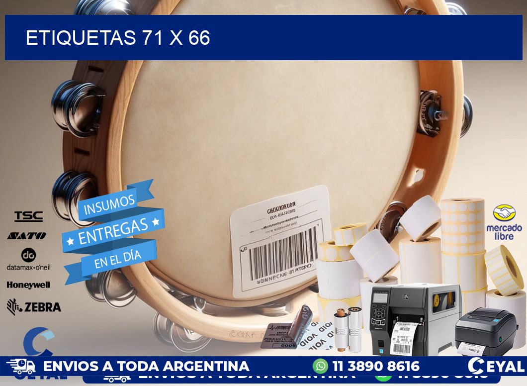 ETIQUETAS 71 x 66