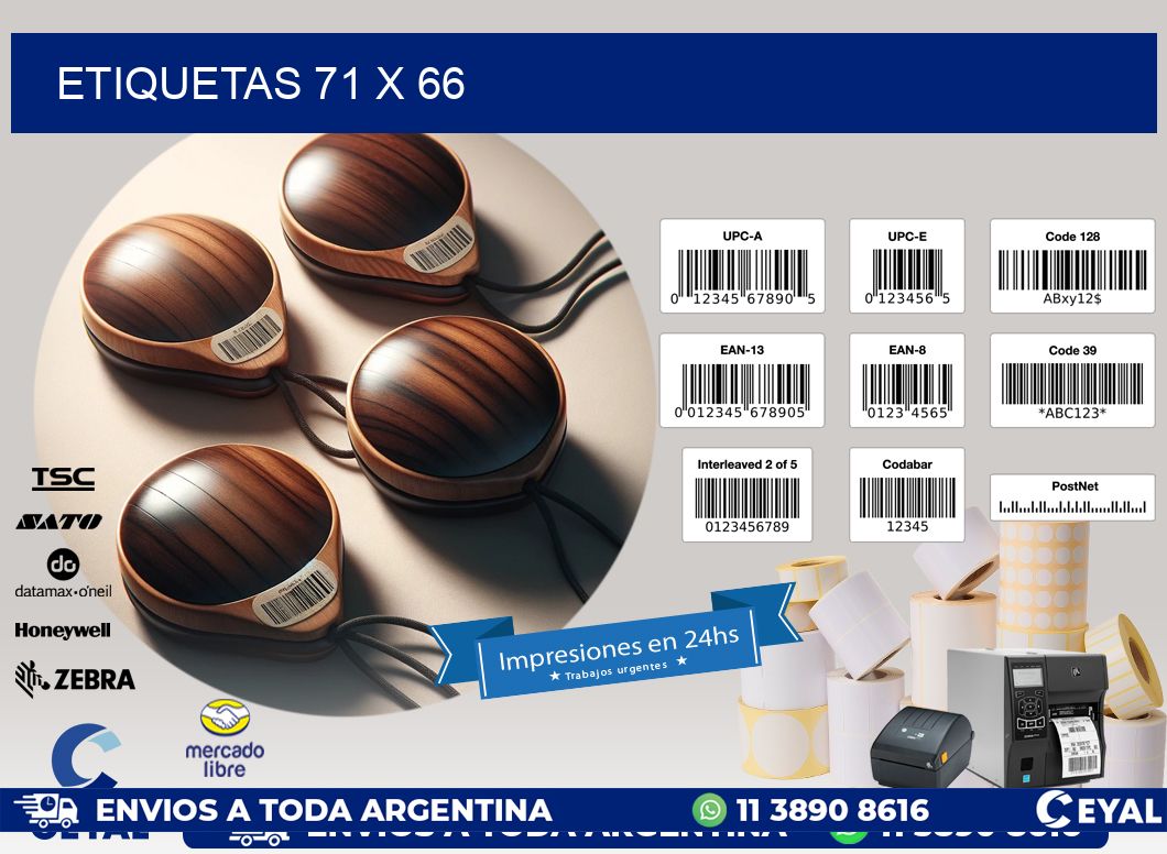 ETIQUETAS 71 x 66