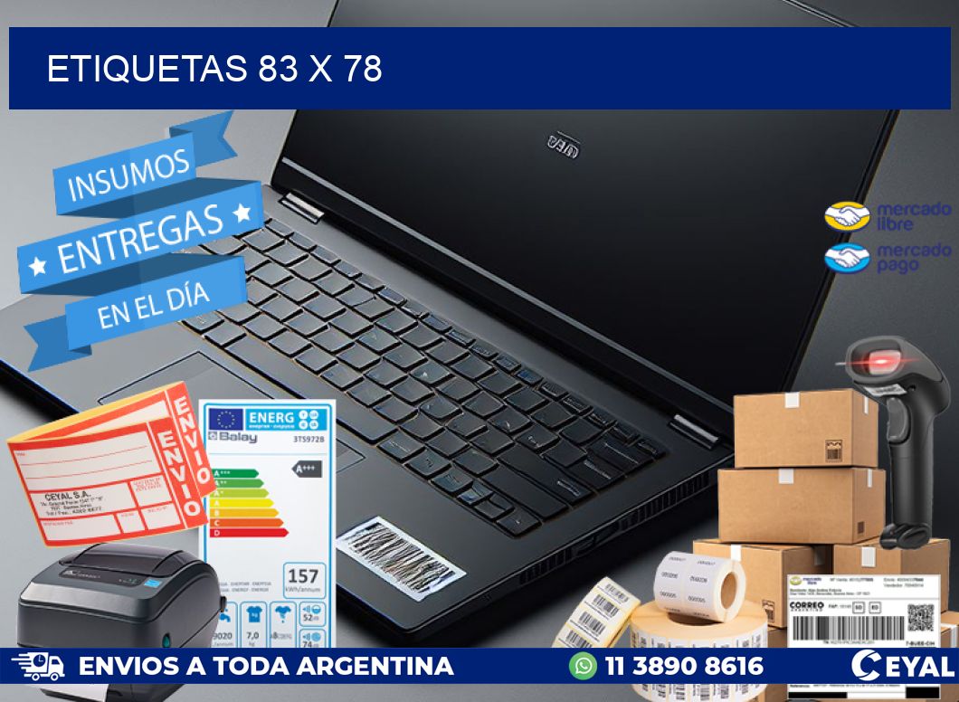 ETIQUETAS 83 x 78
