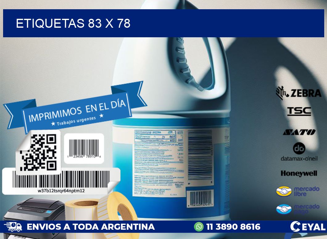 ETIQUETAS 83 x 78