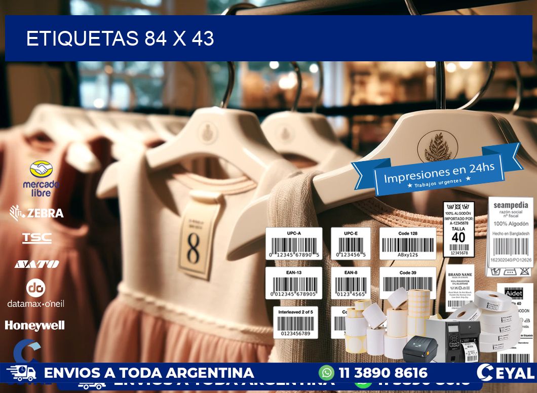 ETIQUETAS 84 x 43